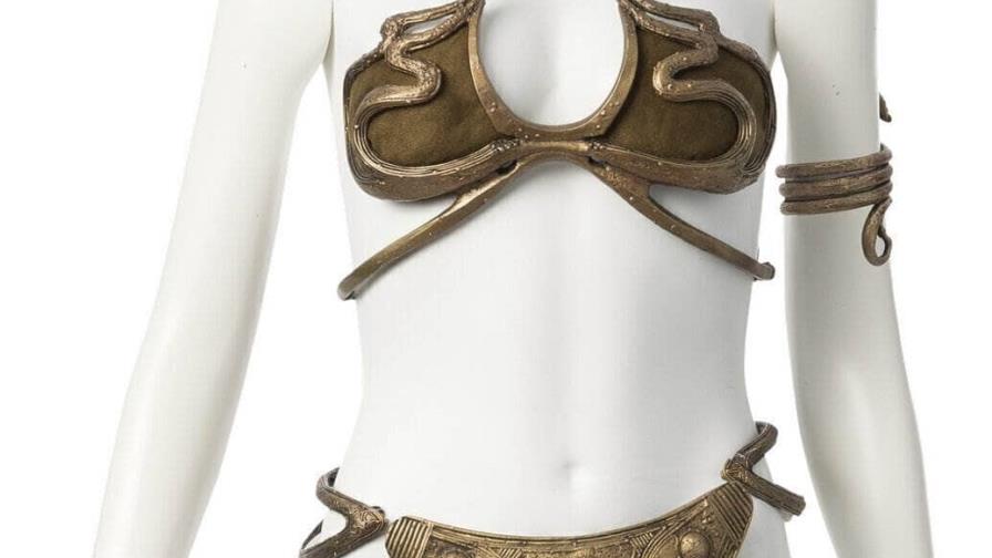 Bikini dorado de la princesa Leia usado en set de Star Wars es subastado por 175,000 dólares