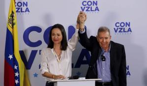 Machado dice que el 73 % de las actas dan la victoria a González Urrutia en las elecciones