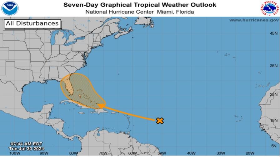 Aumenta probabilidad de formación de depresión tropical próximo a las Antillas Mayores