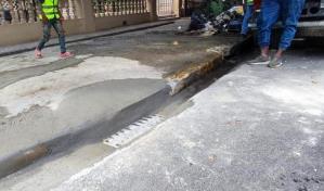 Alcaldía corrige abertura en la Independencia con  Cervantes