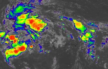 Lluvias continuarán este viernes y sábado por onda tropical; el domingo estará soleado y caluroso