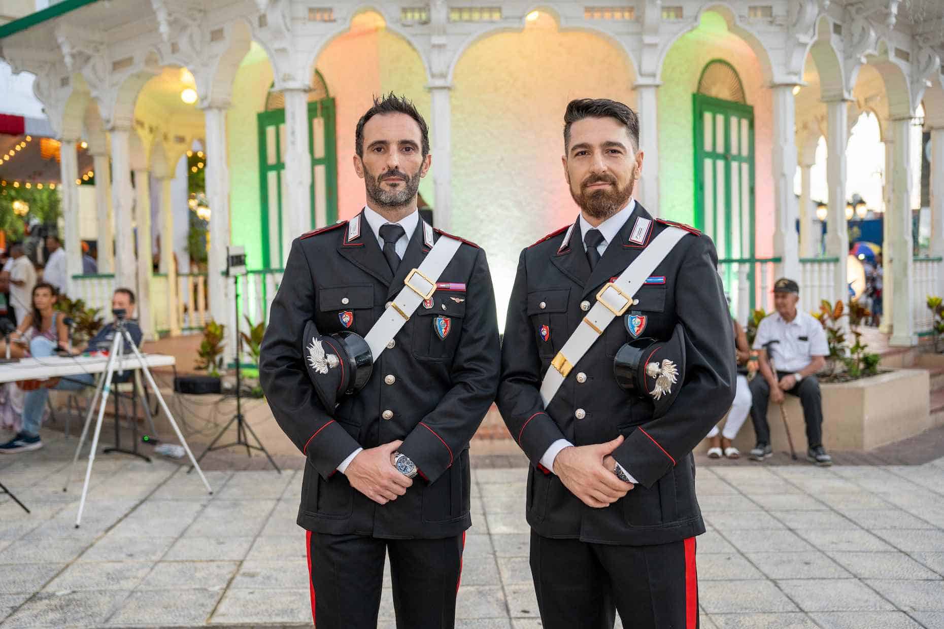 Gabriele Ratta, Carabiniere Embajada de Italia en Santo Domingo y Ippazio Pasquale Martella, Carabiniere Embajada de Italia en Santo Domingo.