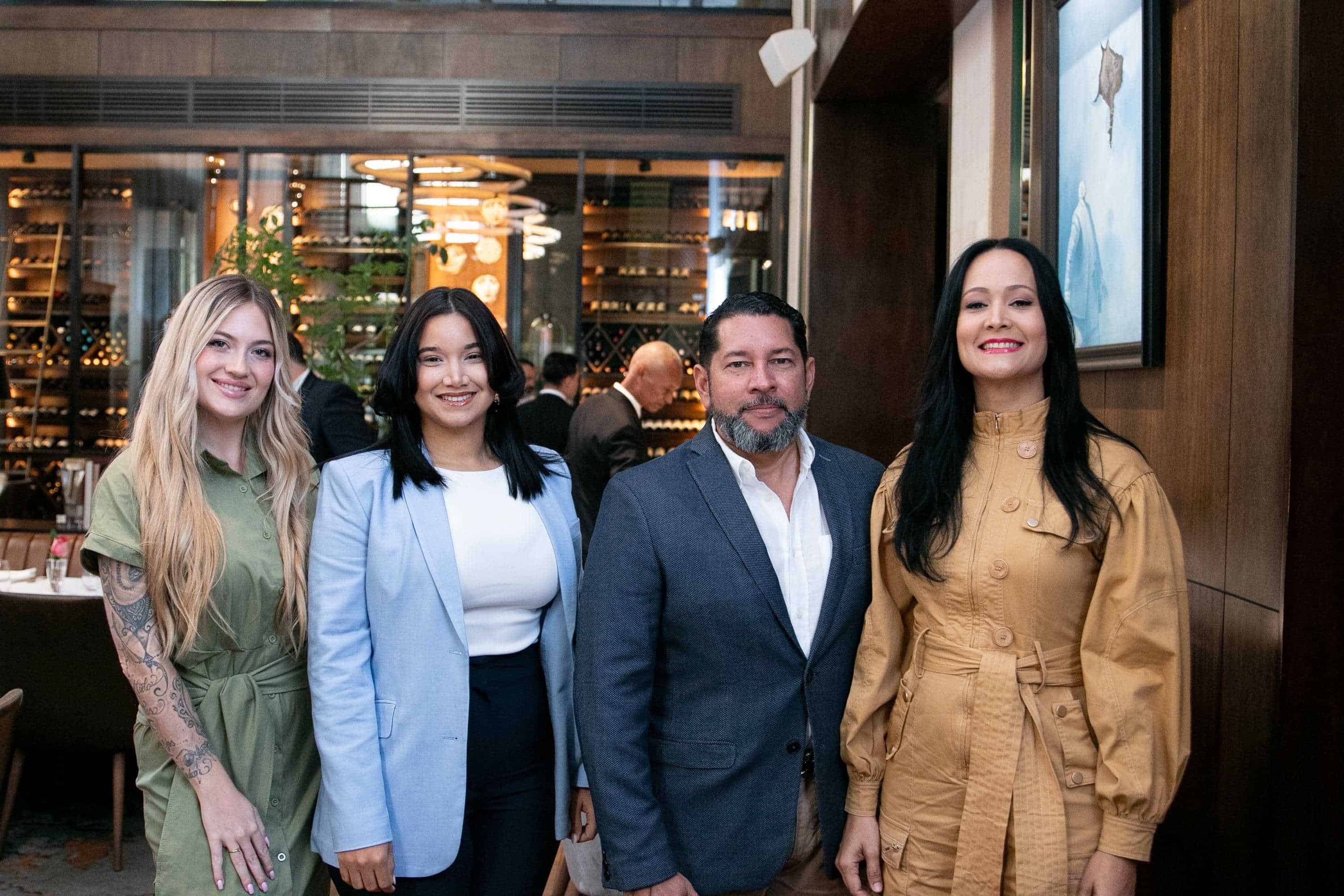 Brighid Florido, Perla Céspedes, Aris Ubiera y Yufemi Acosta.