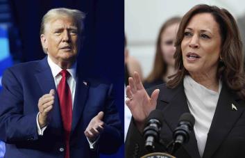 Harris saca pequeña ventaja a Trump en sondeo sobre presidenciales en EEUU