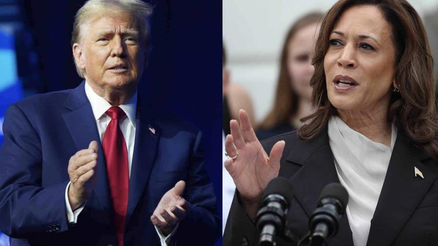 Harris saca pequeña ventaja a Trump en sondeo sobre presidenciales en EEUU