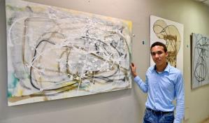 Jonathan Méndez presenta quinta exposición artística en Metro de Santo Domingo