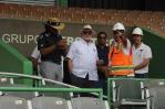 Presidente de LIDOM inspecciona trabajos  en el estadio Tetelo Vargas