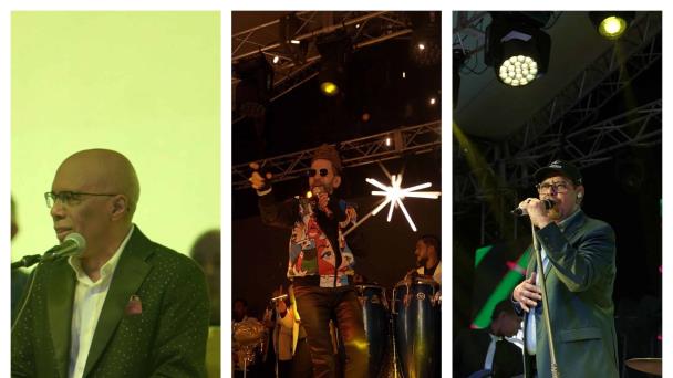 Toño Rosario, Fernando Villalona y Ramón Orlando; tres leyendas del merengue en Santiago