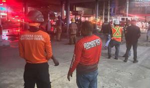 Se registra incendio en estación de gasolina en Santiago