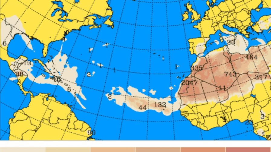 Polvo del Sahara y temperaturas calurosas este miércoles; lluvias en algunas provincias