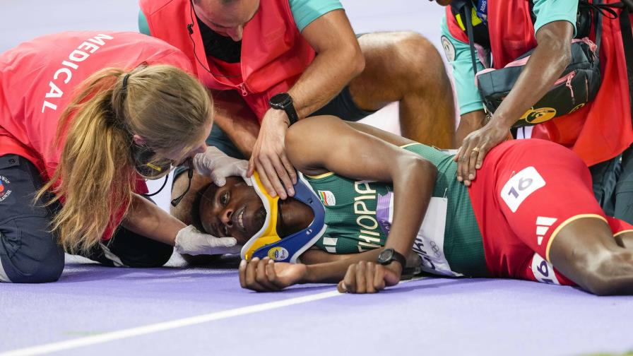 El COI dice que Girma va bien tras violenta caída en 3.000 m obstáculos