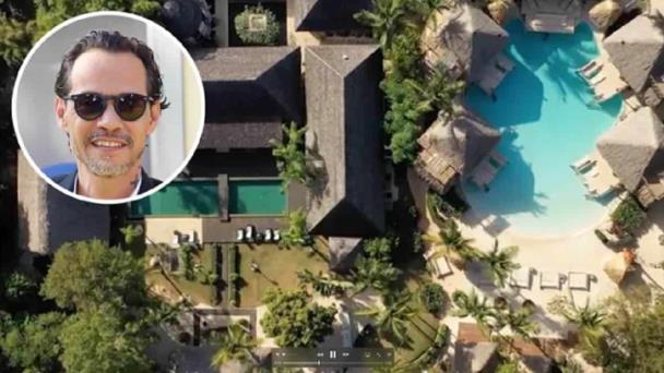 Se incendia villa de Marc Anthony en Casa de Campo