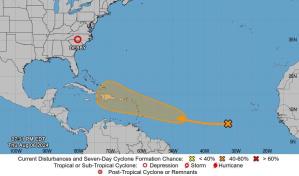 Aumenta probabilidad de que onda tropical se convierta en ciclón