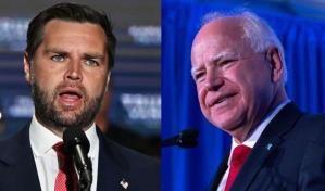 JD Vance, vicepresidente de Trump, dice estar listo para debatir a Tim Walz