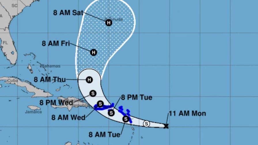 EE.UU. alerta de amenaza de tormenta tropical en Puerto Rico y las Islas Vírgenes