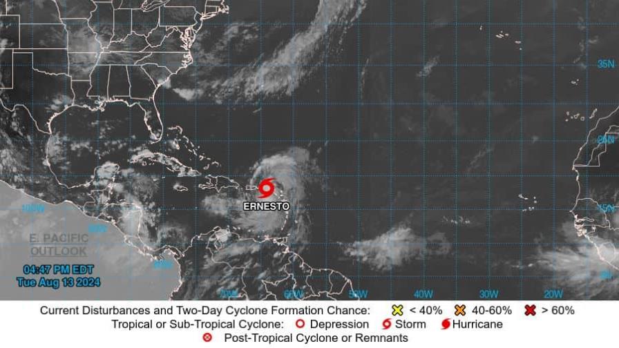 Indomet llama a tener precaución en carreteras del este y noreste por tormenta Ernesto