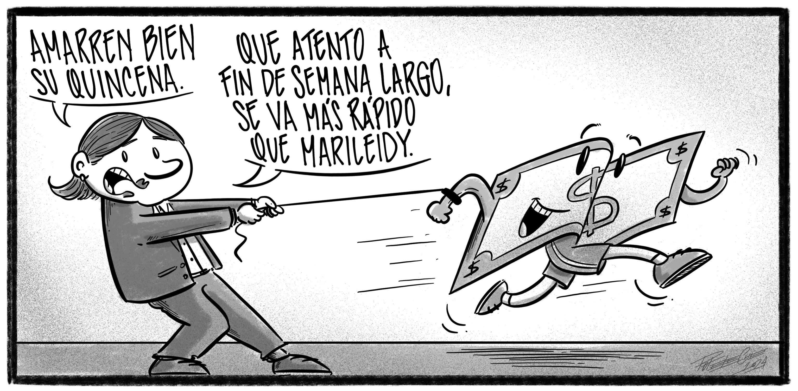 Caricatura de Noticiero Poteleche 15 agosto 2024