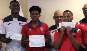 Marileidy, Pinales y Alcántara reciben sus bonos millonarios por medallas en París