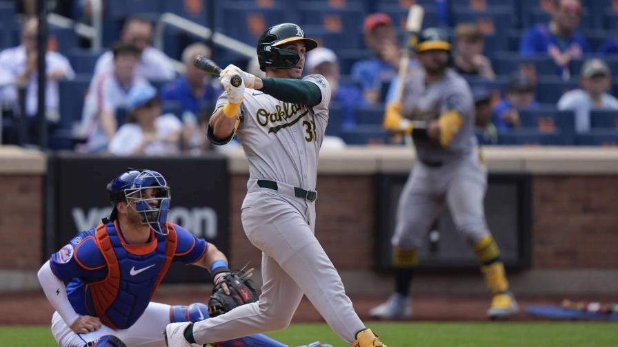 Bleday y Langeliers lideran remontada de los Atléticos para vencer 7-6 a los Mets