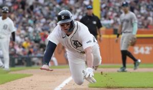 Torkelson pega doble y triple en su retorno a las Grandes Ligas y Tigres vencen a Yankees