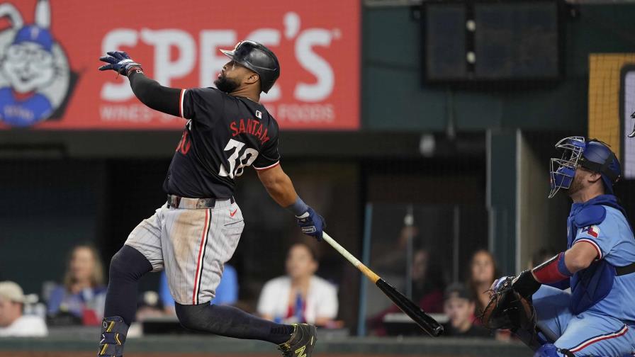 Carlos Santana llegó a 18 jonrones; Rangers remonten 6-5 ante Mellizos en 10 entradas