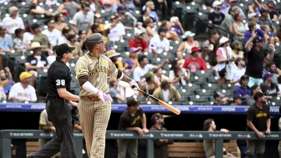 Sencillo productor de Stallings ayuda a Rockies a vencer a Padres; Machado, HR 19