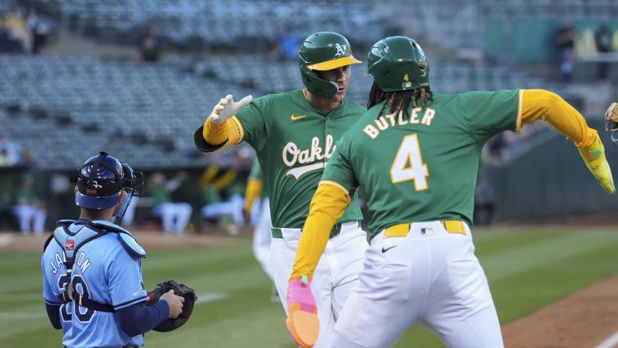 Cuadrangular de Bleday y 6 entradas efectivas de Boyle llevan a Atléticos a triunfo de 3-0 ante Rays