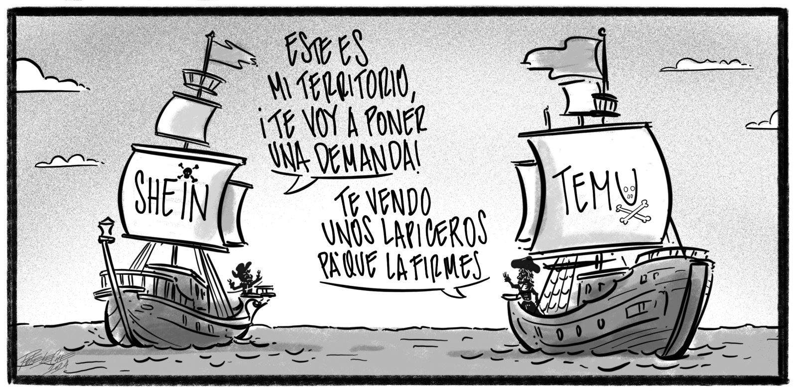 Caricatura de Noticiero Poteleche 22 agosto 2024