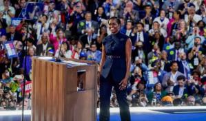 El diseñador dominicano Fernando García viste a Michelle Obama para la Convención Demócrata