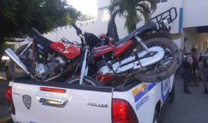 Policía Nacional retiene 20 motocicletas por falta de documentación