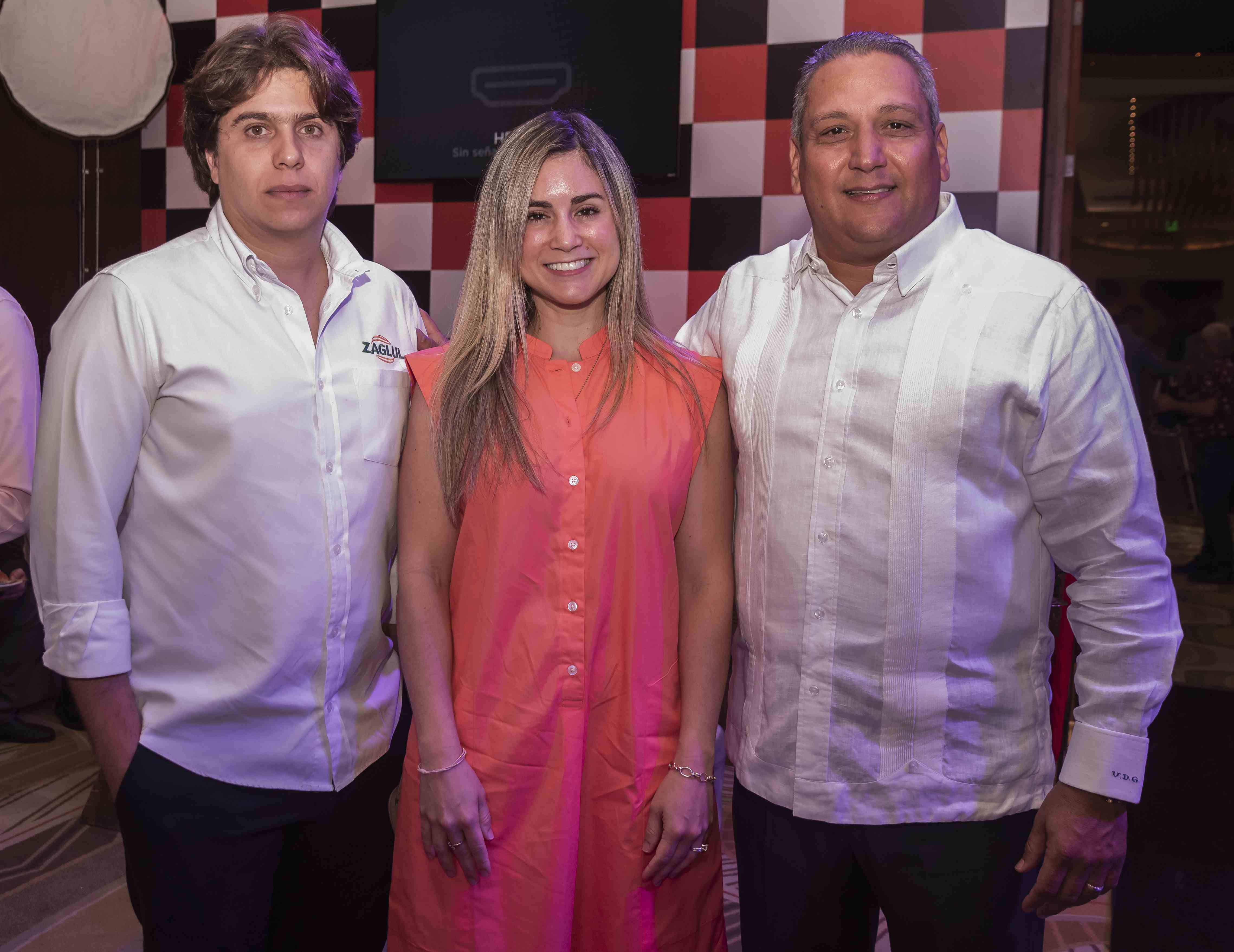 Ignacio Zaglul, Carolina Tarrazo y Víctor Del Giudice. 