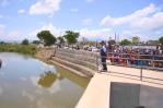El primer ministro de Haití visita el canal sobre el río Masacre en Juana Méndez