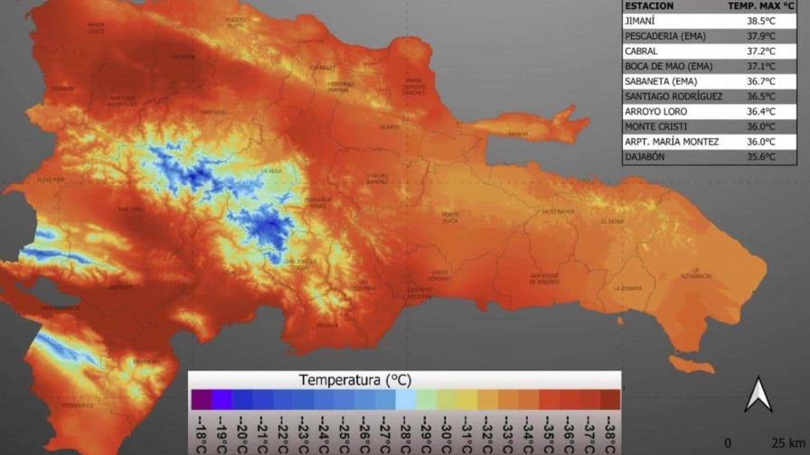 Este fin de semana el clima en República Dominicana estará dominado por las altas temperaturas