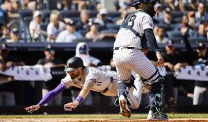 Cave impulsa 3 y Rockies vencen 9-2 a Yankees poniendo fin a racha jonronera de Judge