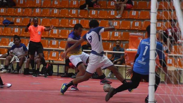 Unibe, PUCMM, UNPHU y UCSD se citan en la semifinal del fútbol sala universitario