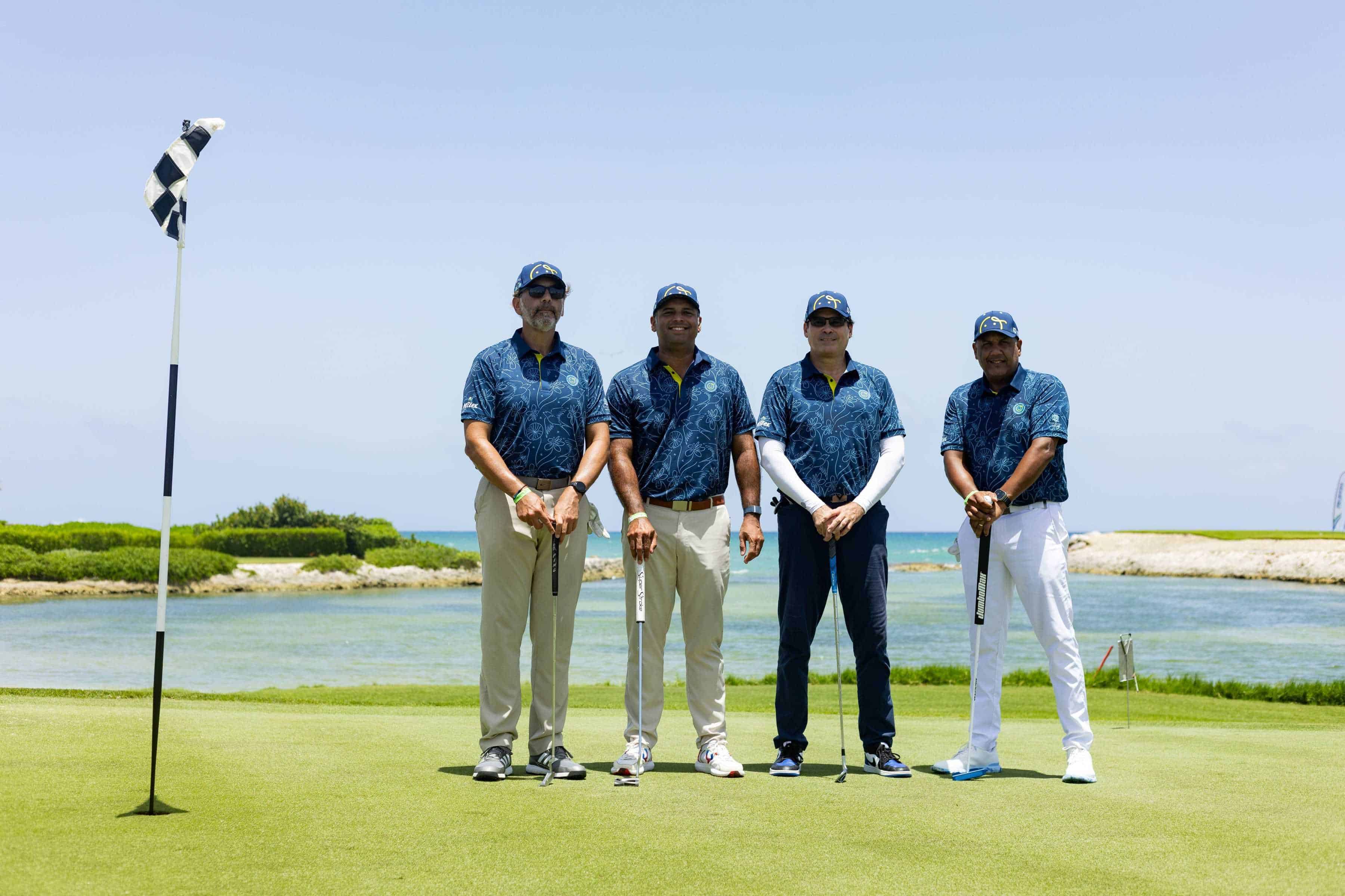 Franquiz Caraballo, Iovar Medina, Rafael Luciano y Antonio Francisco.