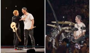 Ed Sheeran y Chris Hemsworth juntos en el escenario