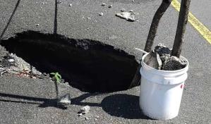 En Rinc&oacute;n de Yuboa, Piedra Blanca, demandan reparaci&oacute;n de carretera