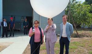 Indomet lanza globo radiosonda que estudia la troposfera