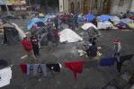 En espera de asilo en EE.UU., migrantes improvisan su vida en campamentos en Ciudad de México