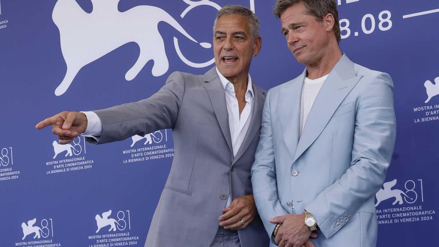 George Clooney y Brad Pitt al asalto del Lido en el festival de Venecia