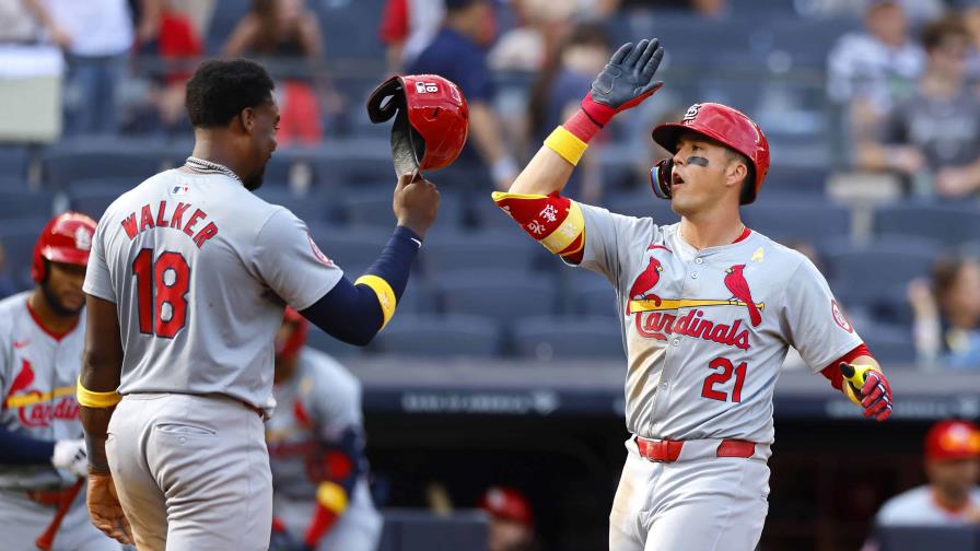 Con 5 hits de Jordan Walker y 5 producidas de Lars Nootbaar, los Cardenales vencen a Yankees