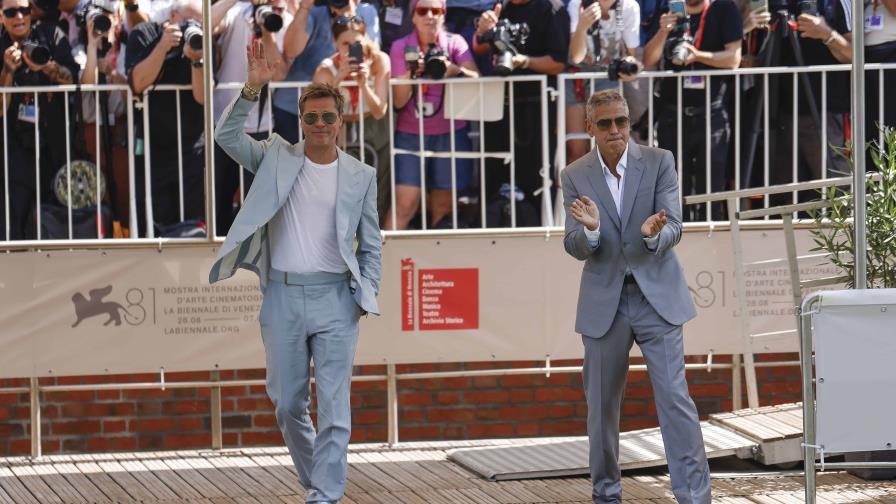 George Clooney y Brad Pitt se divierten en la Mostra, Brady Corbet sacude con The Brutalist