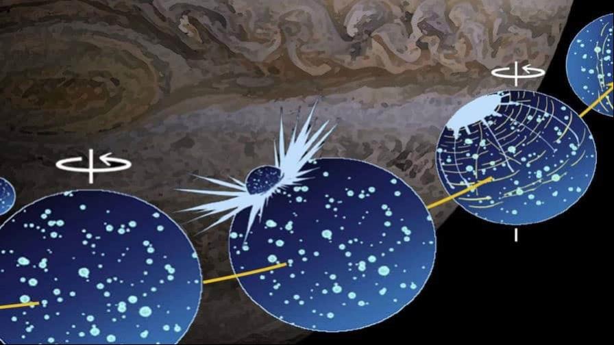 El impacto de un asteroide desplazó la luna más grande del Sistema Solar