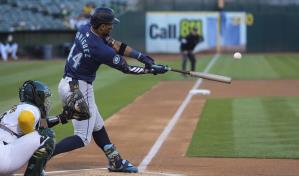 Julio Rodr&iacute;guez conect&oacute; su jonr&oacute;n 14,  Marineros ganan 6-4 a Atl&eacute;ticos