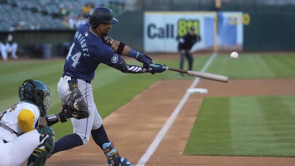 Julio Rodríguez conectó su jonrón 14, Marineros ganan 6-4 a Atléticos