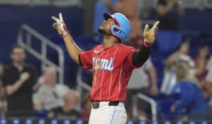 El dominicano Otto López quedó a un triple del ciclo; Marlins vencieron 9-5 a Filis
