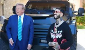 Así fue la visita de Anuel AA a la casa de Donald Trump