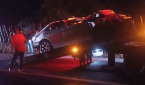 Dos muertos y un herido al deslizarse veh&iacute;culo en la carretera San Jos&eacute; de las Matas-Santiago