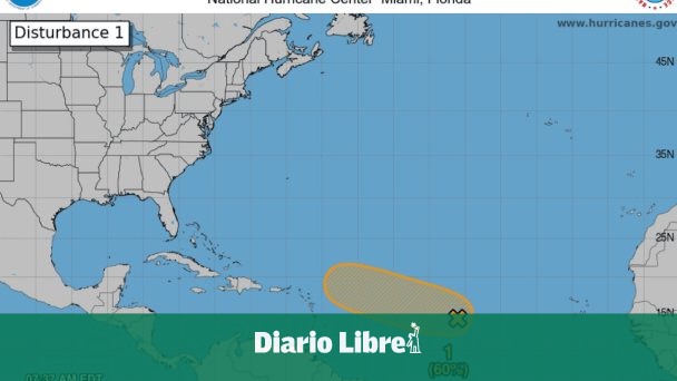 Clima en RD: Sistema con un 60 % probabilidad de convertirse en ciclón